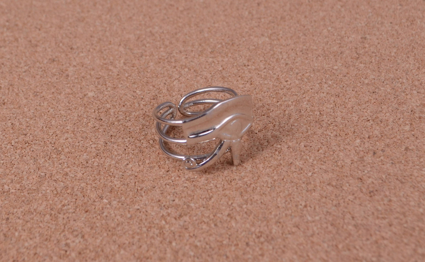 Egyptian Hand Made Open Work Eye Of Horus Ring