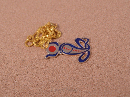 Egyptian Brass Cobra Wadjet Uraeus Enameled Necklace Meretseger Necklace Meretseger Pendant Meretseger Cobra Pendant Meretseger Jewelry