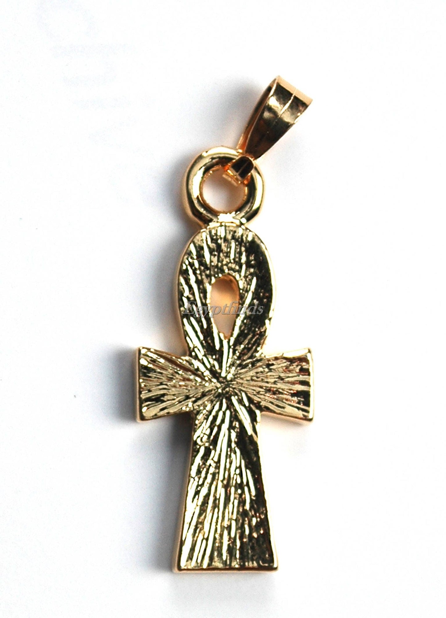 Group Of 3 Egyptian Hand Made 24K Gold Plated Life Key Ankh Charms in Red, Blue & Green Key Of Life pendant 24K Gold Plated Ankh
