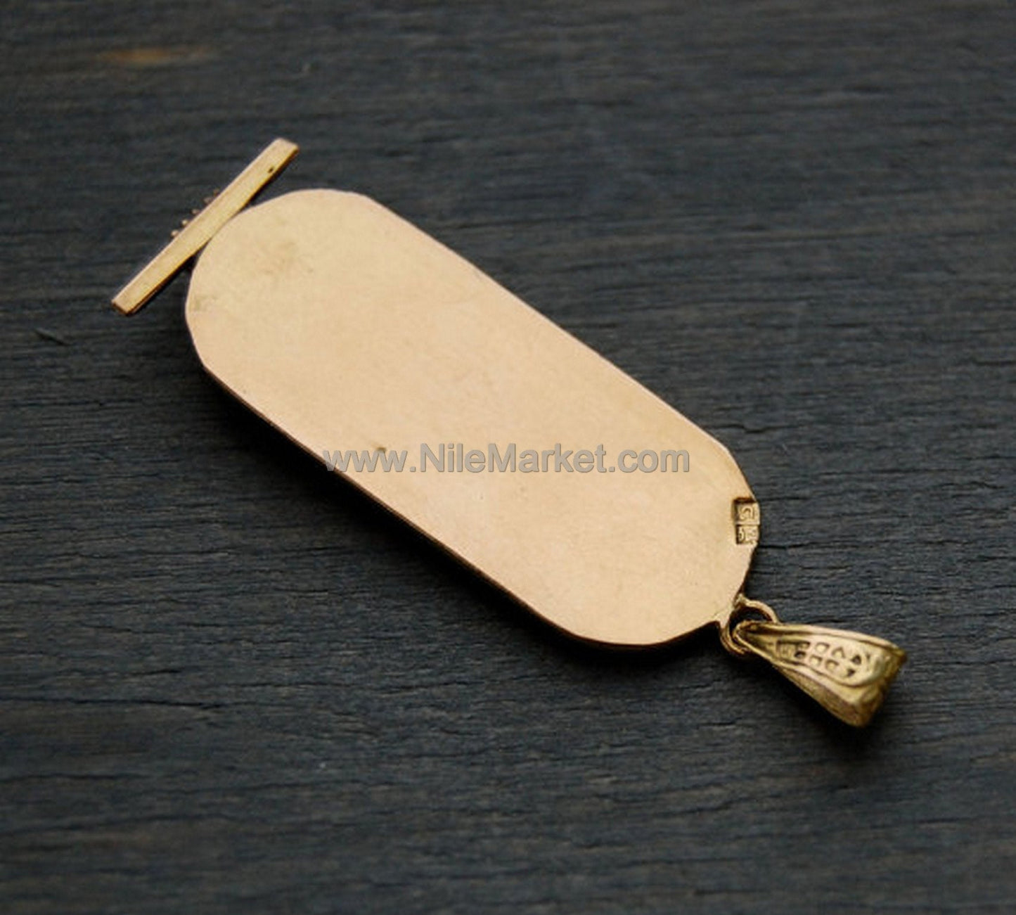 Egyptian 18k Solid Gold Personalized Customized Solid 18K Gold Cartouche WORLD WIDE Express Shipping Up to (4 Characters)
