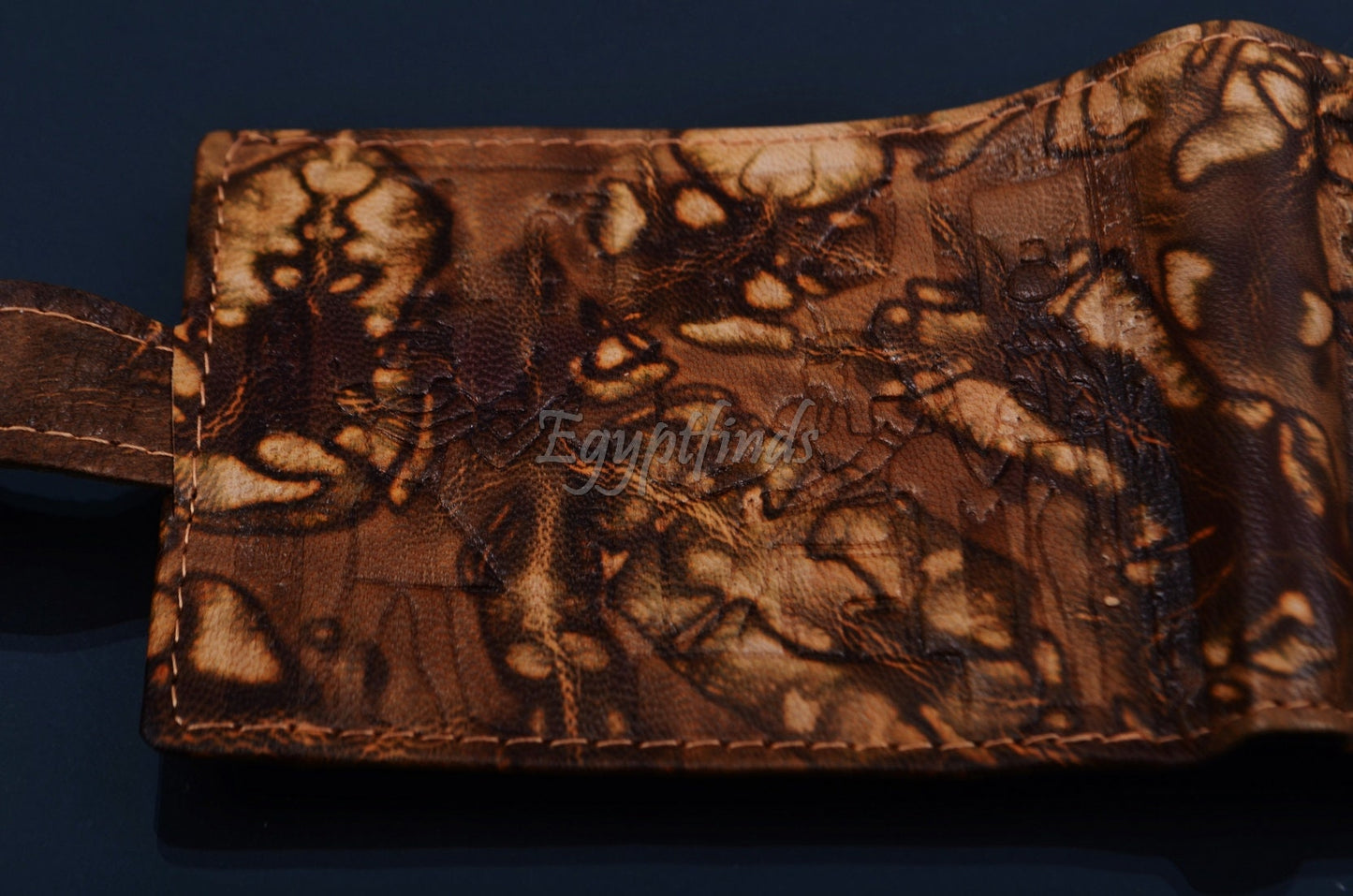 LRG Egyptian Genuine Leather Wallet With Hieroglyphics Sale