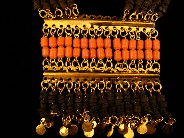 Egyptian Belly Dance Tribal Mummy beads Necklace