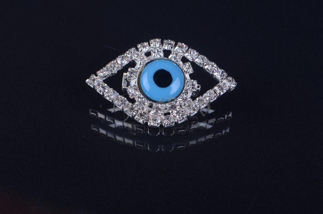 Lot Of 6 Pcs LRG Moslim Hejab Hijab Head Scarf Shayla Evil Eye Safety Pins Brooch