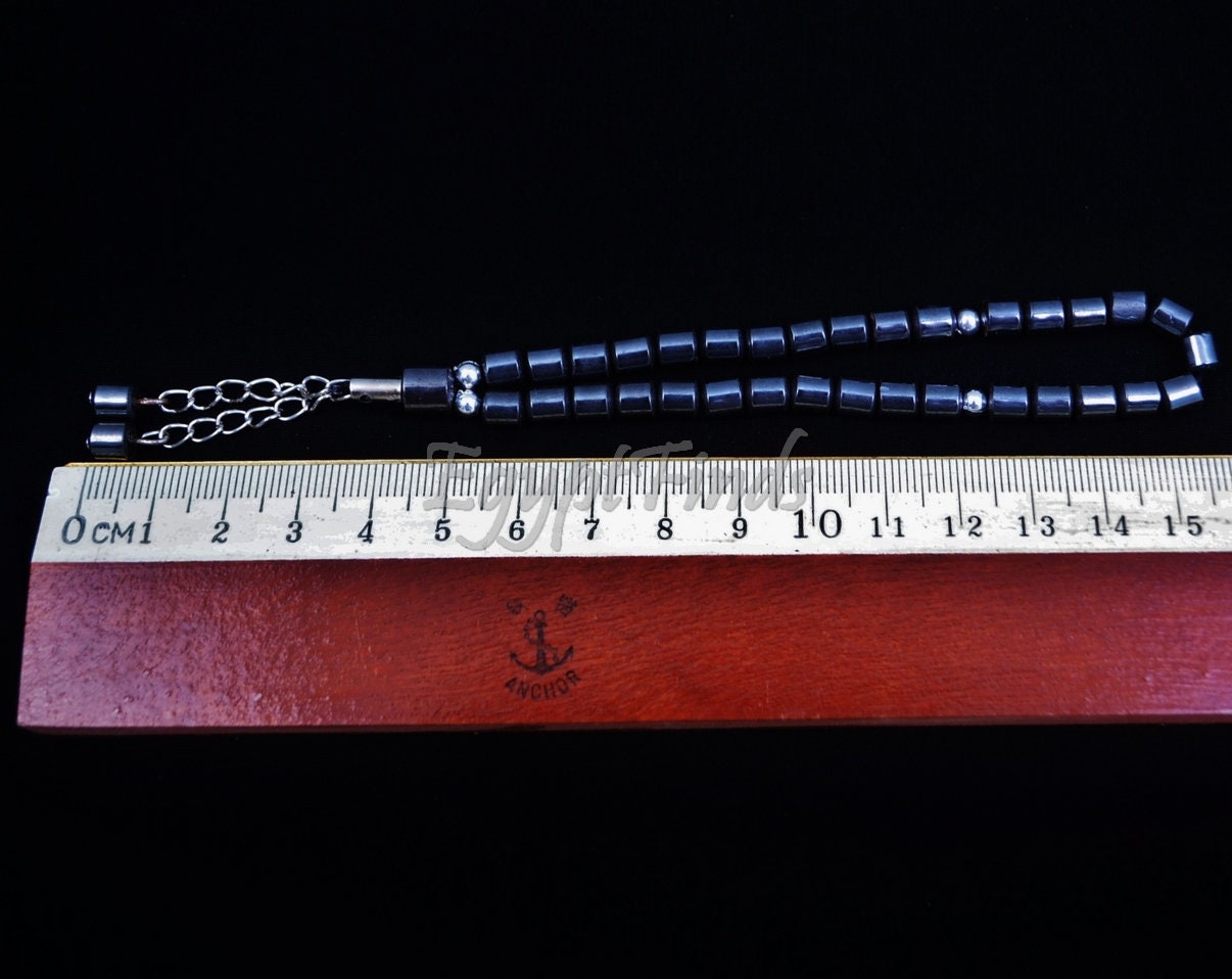 Islamic Salah Black Prayer Beads 99 Misbaha Tasbih Sibha Masbaha