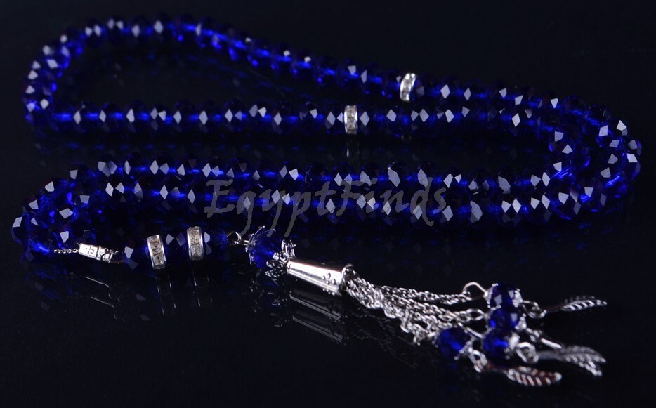 Lot Of 6 Islamic Salah Crystal Prayer Beads 99 Misbaha Tasbih Sibha Masbaha