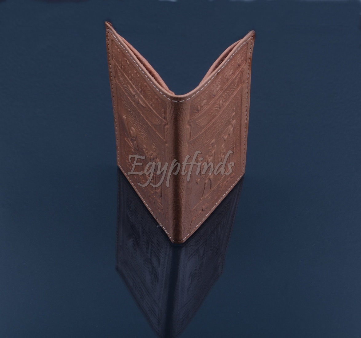 Egyptian Fine Genuine Leather Pharaohs And Hieroglyphics Wallet