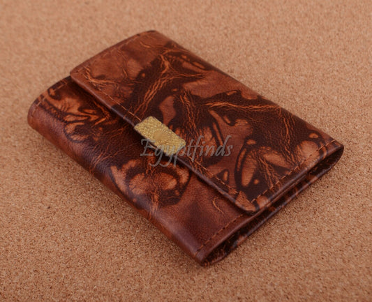 Egyptian Genuine Leather Classic Egyptian King Tut Key Wallet Purse Key ring