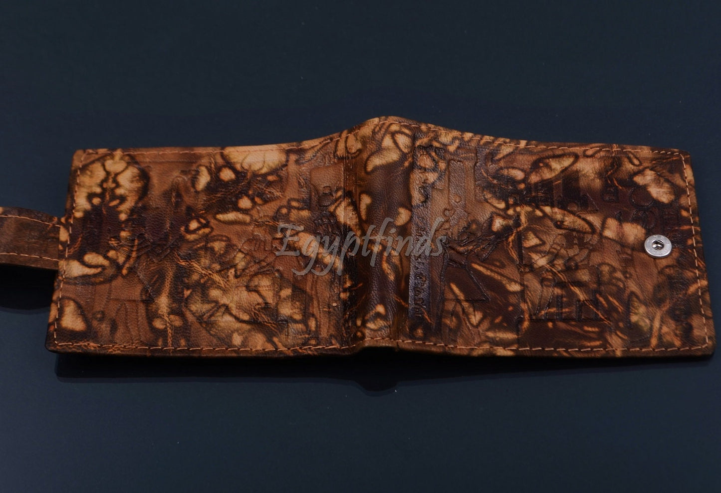 LRG Egyptian Genuine Leather Wallet With Hieroglyphics Sale