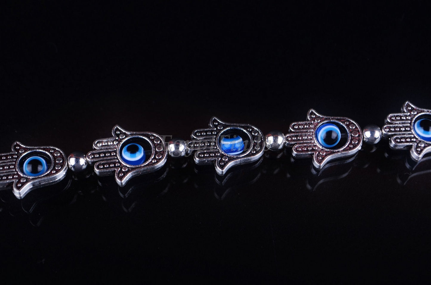 Egyptian Tribal Spiritual Evil Eye And Hamsa Charm Bracelet