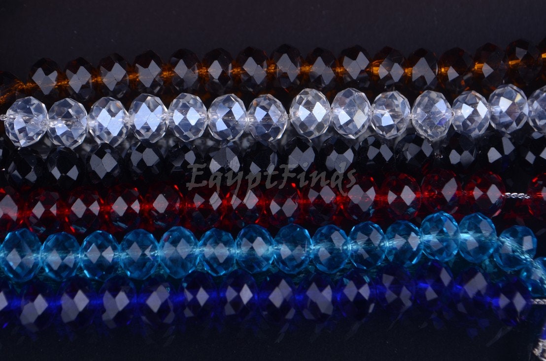 Lot Of 6 Islamic Salah Crystal Prayer Beads 99 Misbaha Tasbih Sibha Masbaha