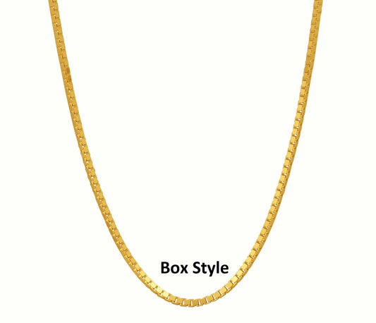 18K Solid Yellow Gold Chain - Necklace Jewelry Supplies
