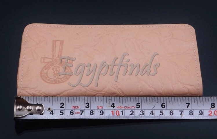 Egyptian Hand Made Genuine Leather Ankh Life Key Women's Wallet Purse