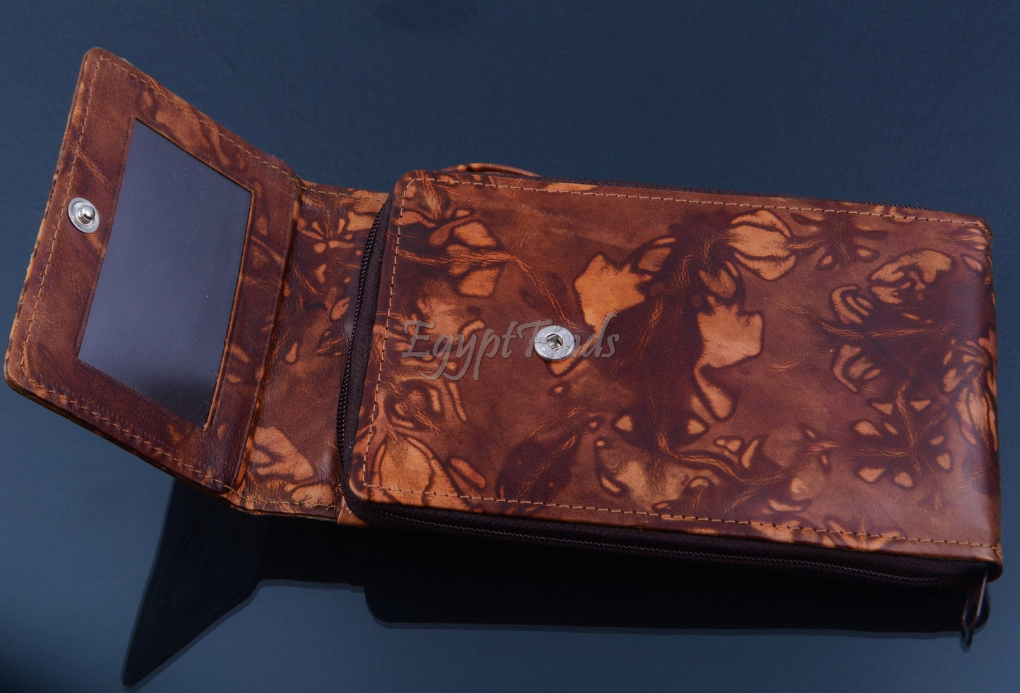 Egyptian Hand Made Genuine Leather Osiris iphone Mobile Smart Phone Case Purse Body Cross Bag