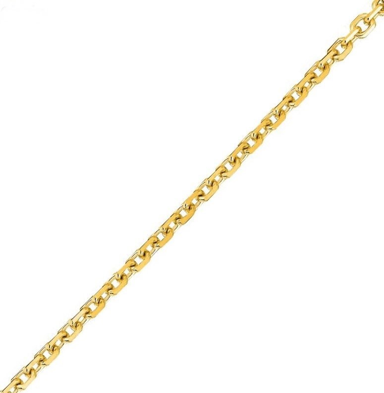 18K Solid Yellow Gold Chain - Necklace Jewelry Supplies