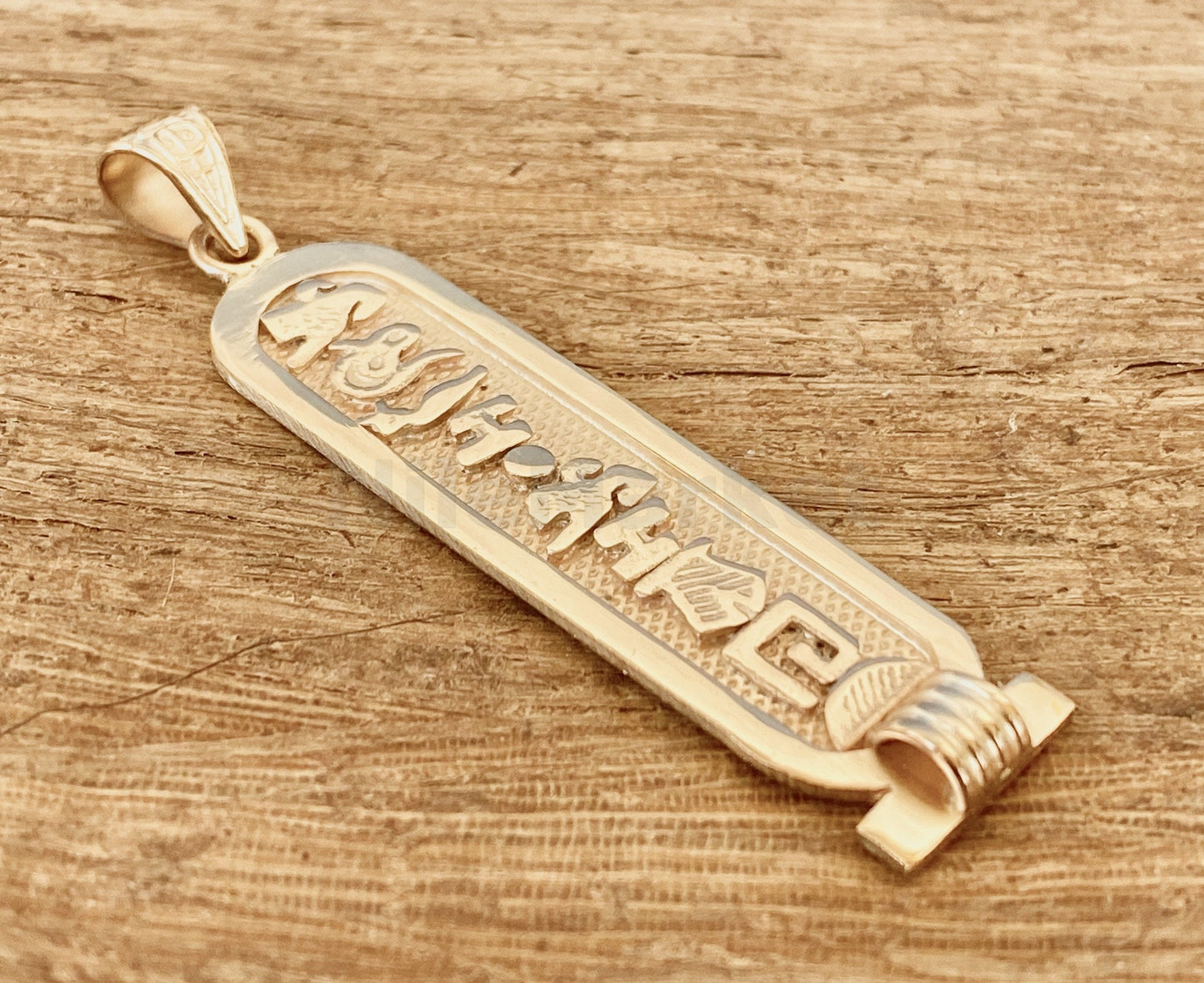 Sterling silver Personalized Cartouche Pendant Your Name Converted into Ancient Egyptian HieroglyphicIn or Arabic Or English
