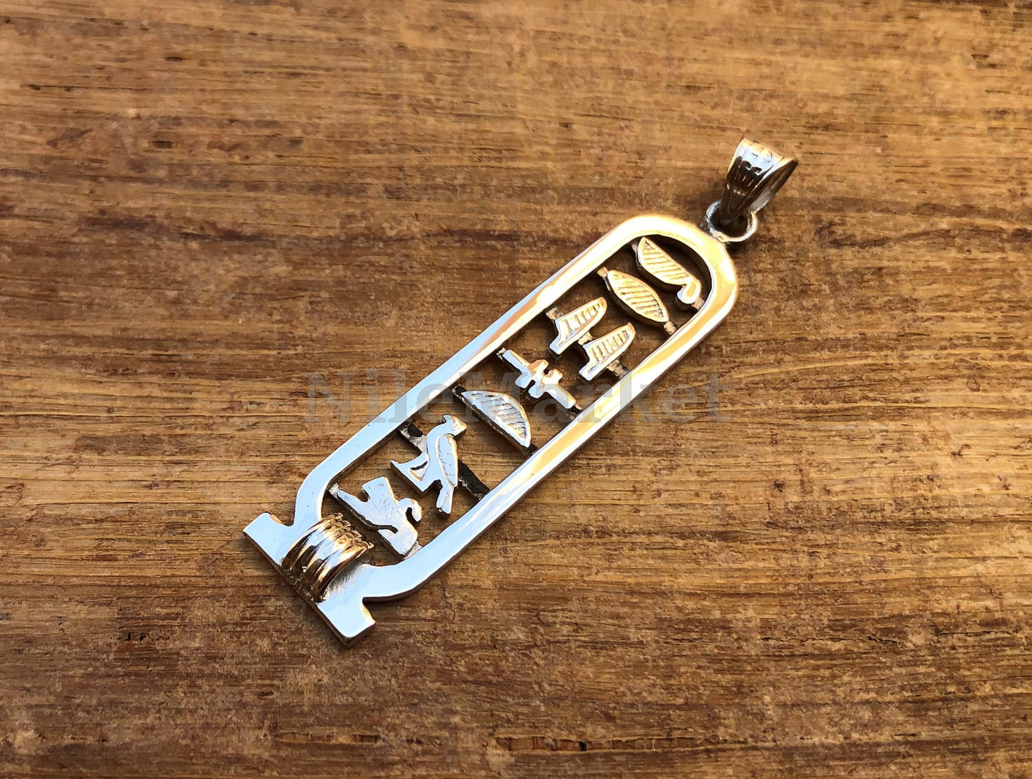Personalised Cartouche Name Open Work Sterling Silver Personalized Cartouche Pendant Up 9 Characters