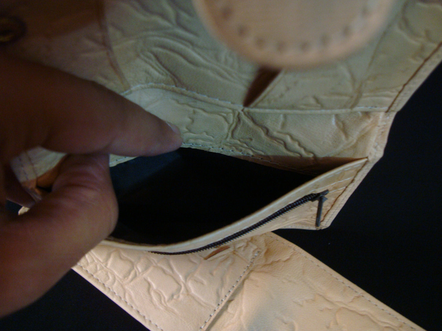 Egyptian Hand Made Genuine Leather Eye of Horus Women's Wallet Purse