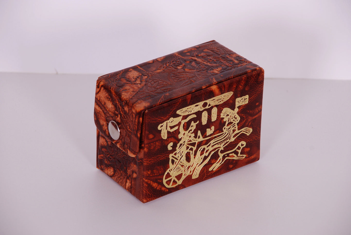 Egypt Genuine Leather Unique Egyptian Handmade Genuine Leather Pharaoh Ramses Playing Cards Set -2 Sets