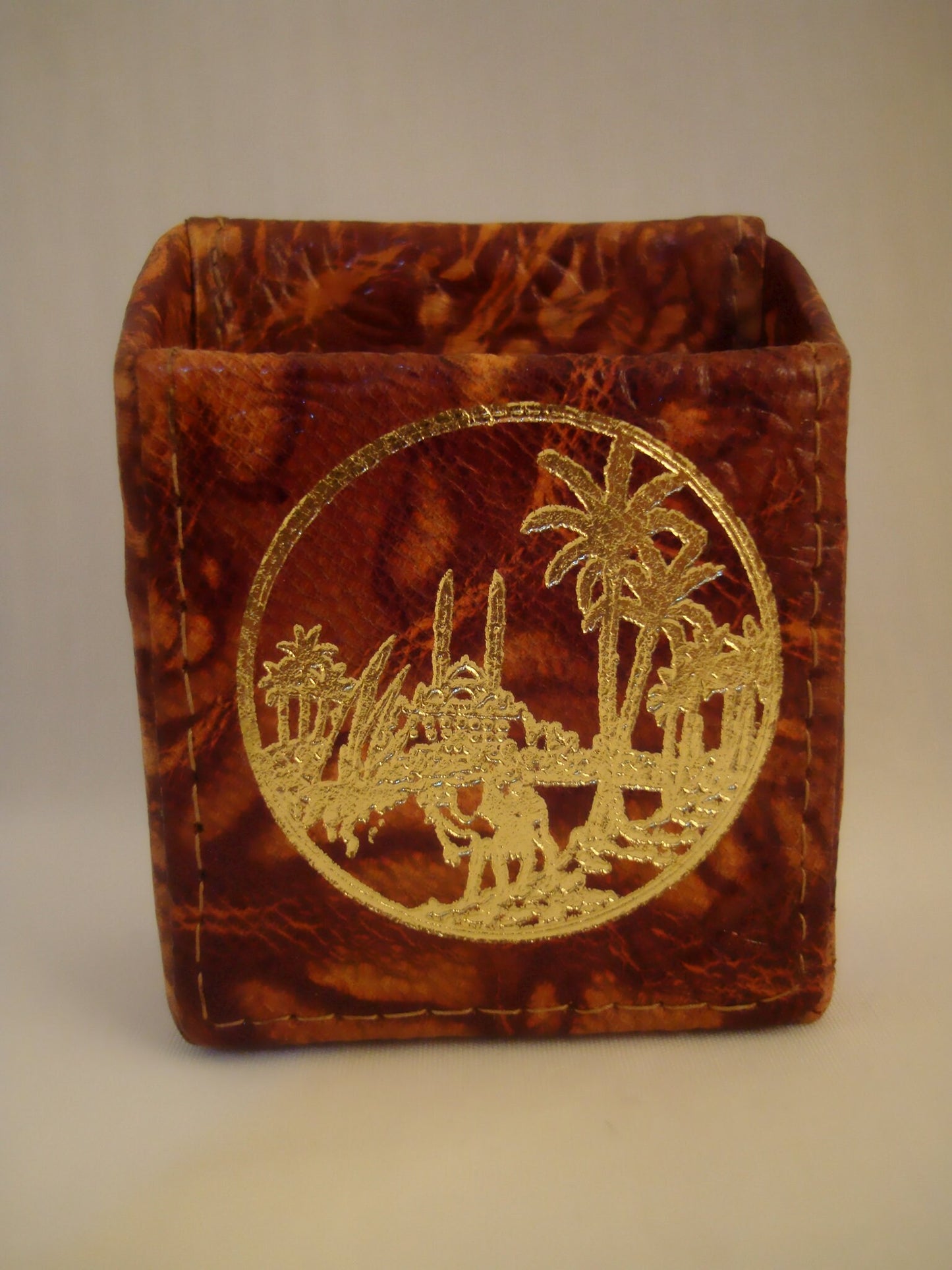 Egypt Hand made Egyptian Genuine Leather Camel Cigarette Case cigarette holder