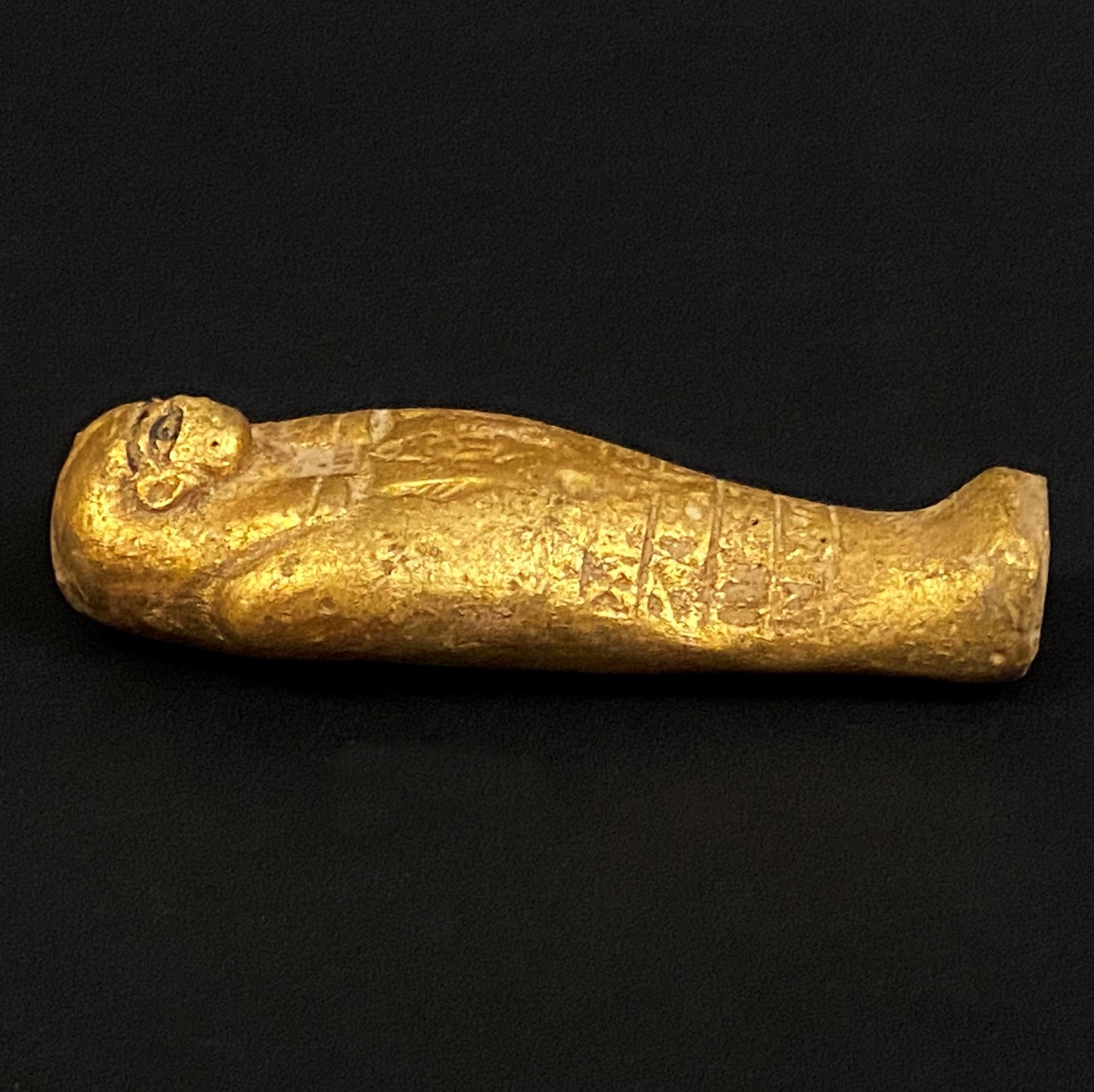 Handsome Huge Egyptian Ushabti Statue Features Painted Details Of The Eye Of Horus In both Sides