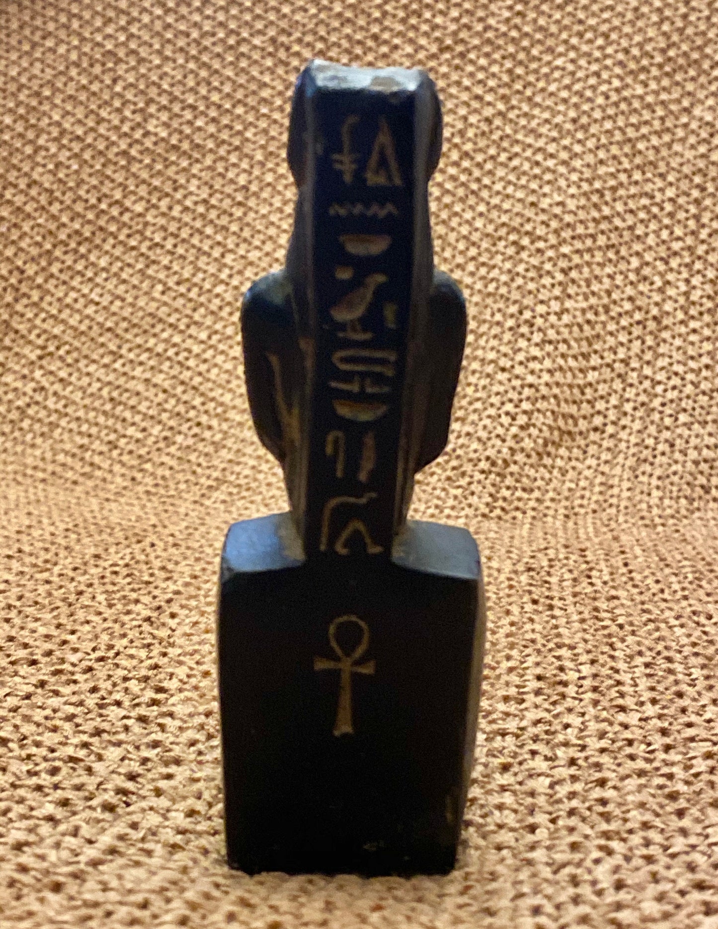 Amazing Commemorative Ancient Egyptian God Anubis Jackal Deity Seated Statue With Glyphs SALE