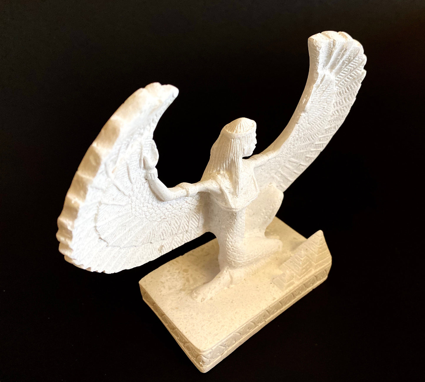 Pretty Ancient Egyptian Goddess Isis with wings outstretched Statue