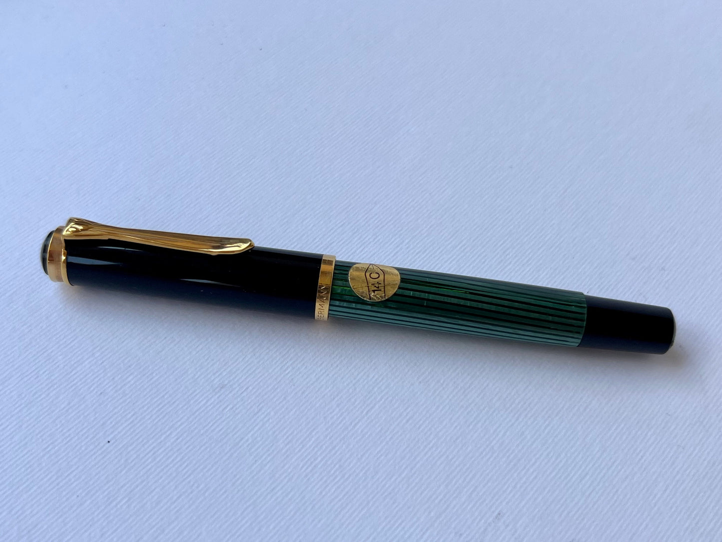 Vintage Pelikan M400 Souveran Striped Fountain Pen 14k-585 NIB 90's Full Set