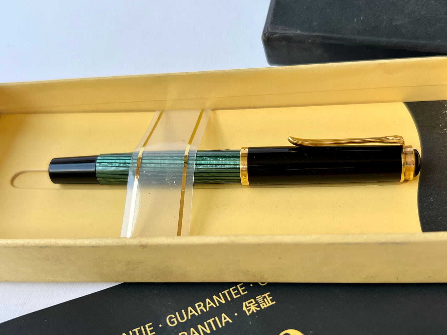Vintage Pelikan M400 Souveran Striped Fountain Pen 14k-585 NIB 90's Full Set