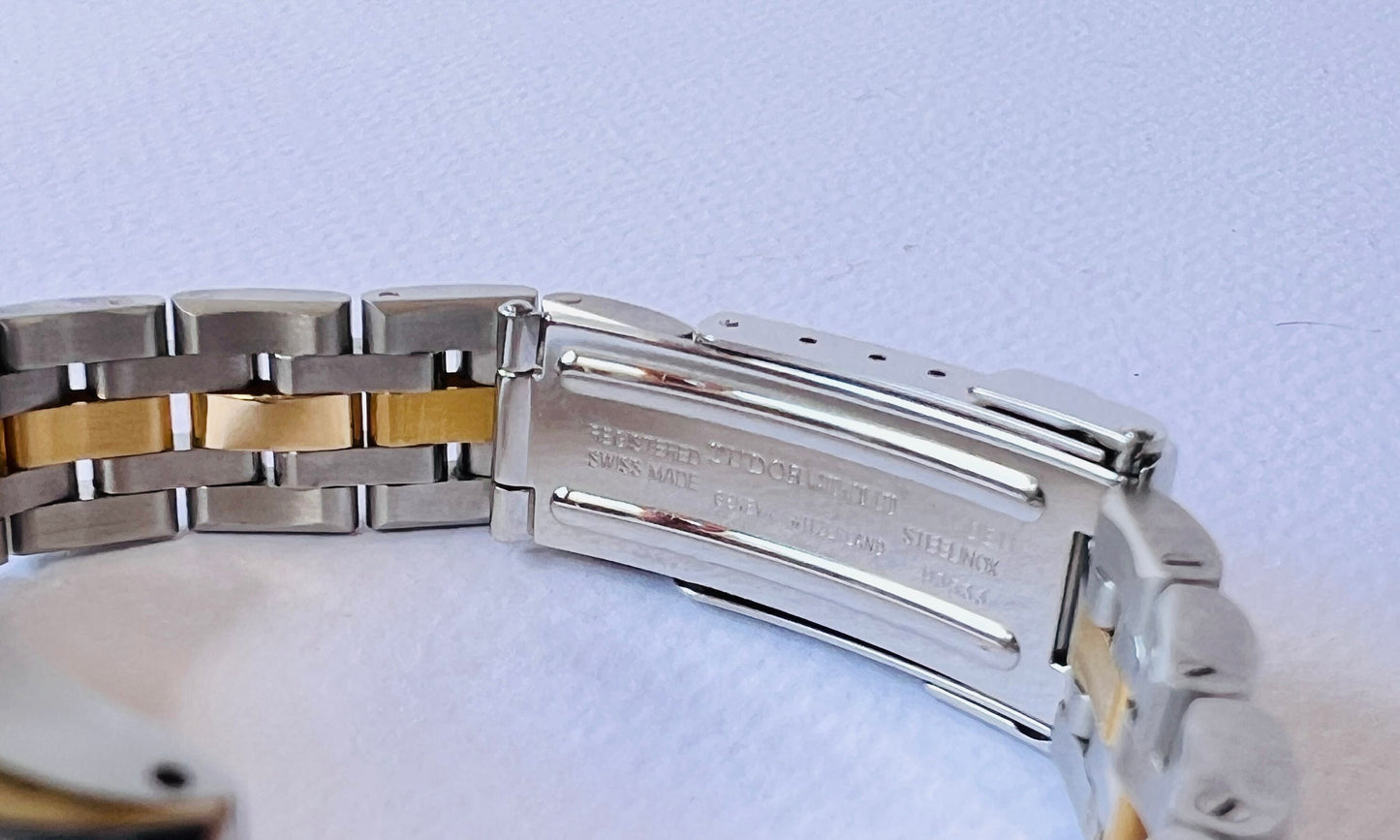 Tudor Princess Date Hydronaut Gold Bezel Steel & Gold Watch boxed