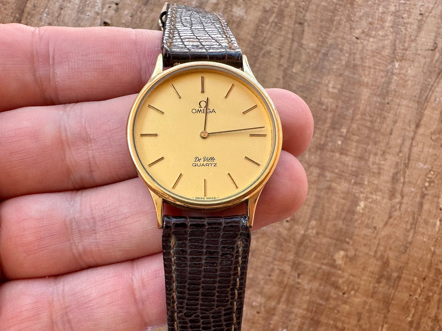 Vintage Omega De Ville 1365 Gold Plated Dress Watch 08's