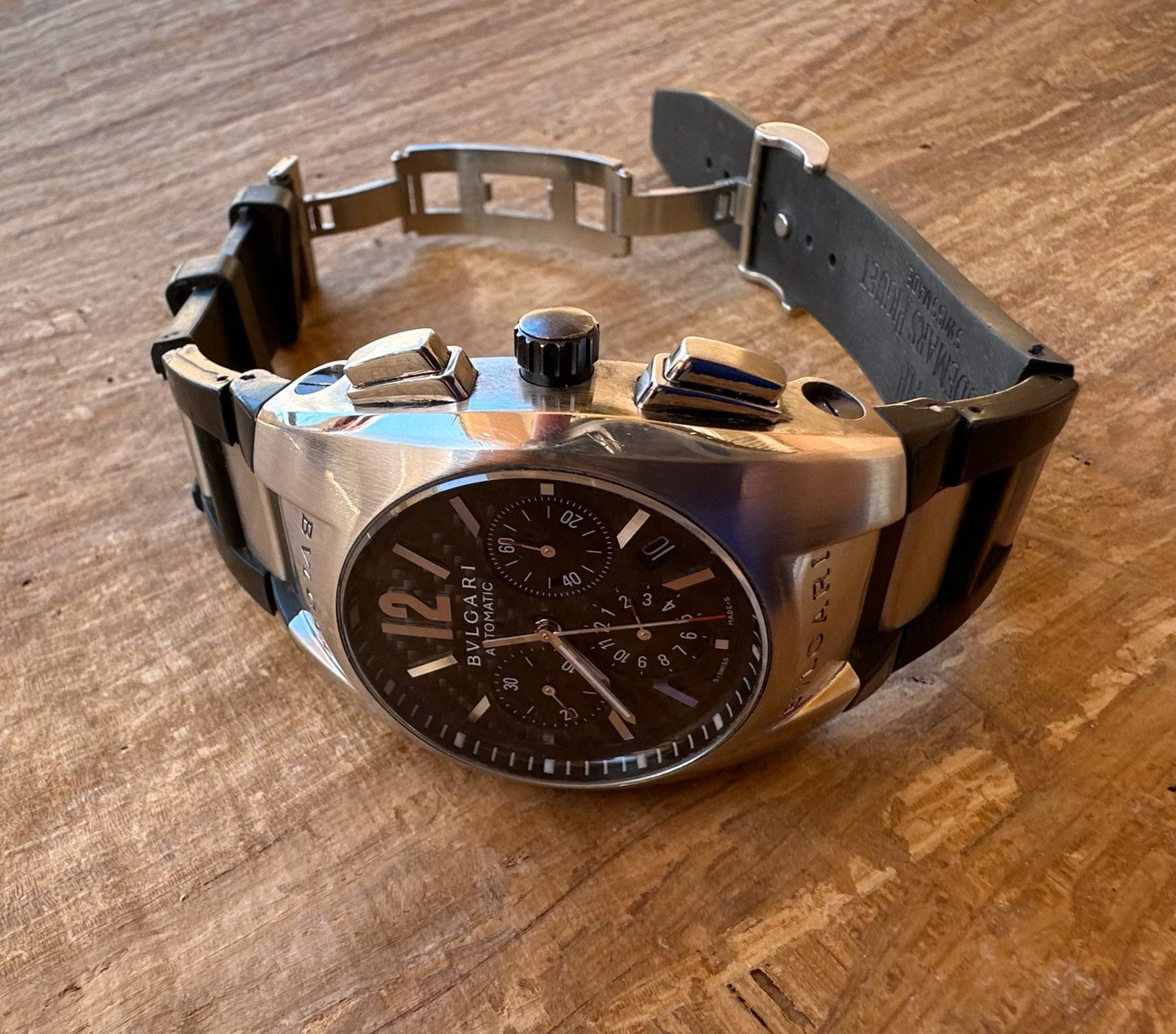 Bulgari Ergon Chronograph Automatic ref EG40SCH Watch 90's
