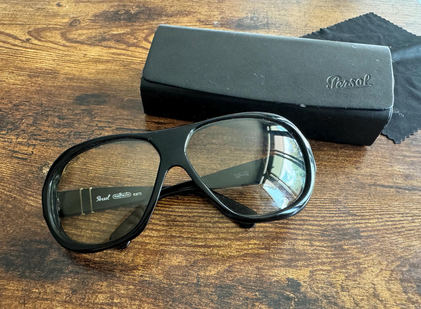 Rare Vintage Persol Ratti meflecto Persol 6622 Sunglasses 65 mm 60s Retro GENUINE ITALY Changeable Original lenses In Case SALE