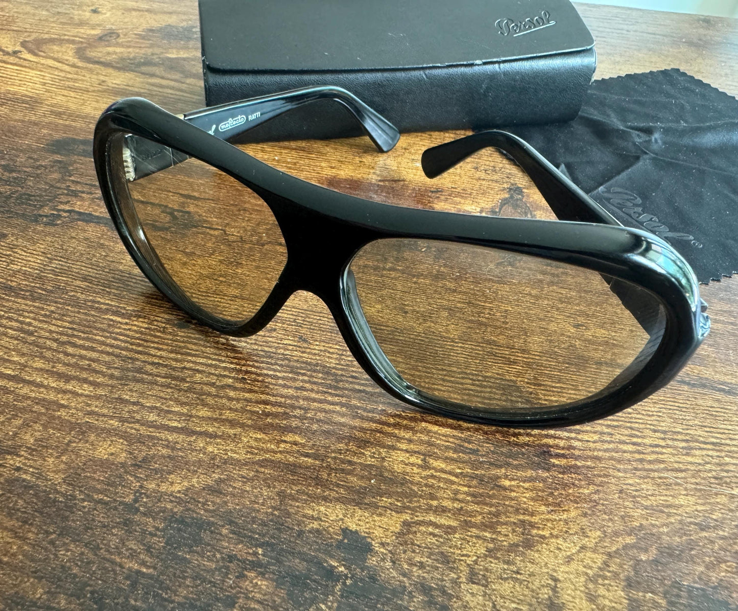 Rare Vintage Persol Ratti meflecto Persol 6622 Sunglasses 65 mm 60s Retro GENUINE ITALY Changeable Original lenses In Case SALE