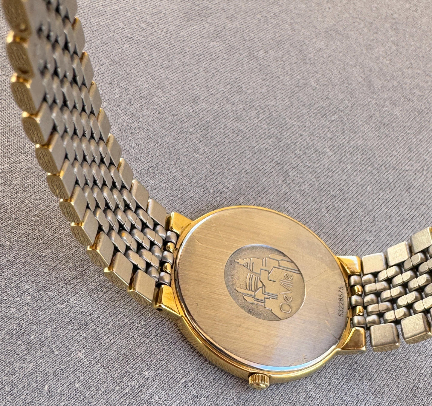 Omega De Ville White Roman Dial Date Watch 90's