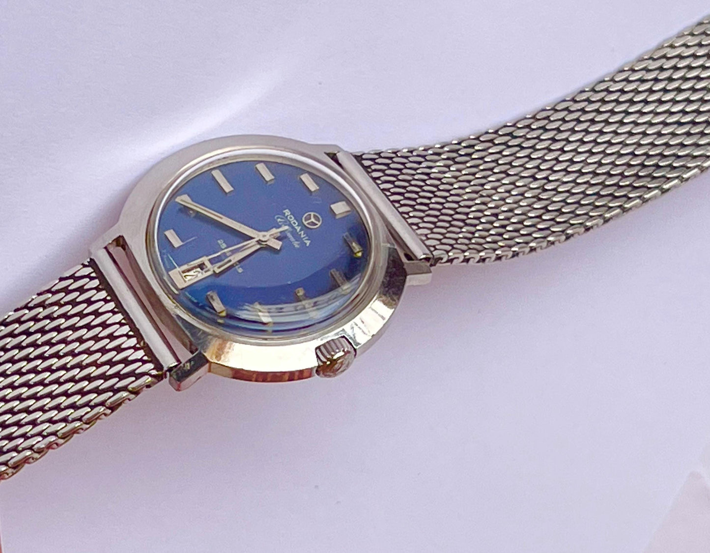 RODANIA Rollsmatic Mechanical Manual Hand Winding Men Watch 70s