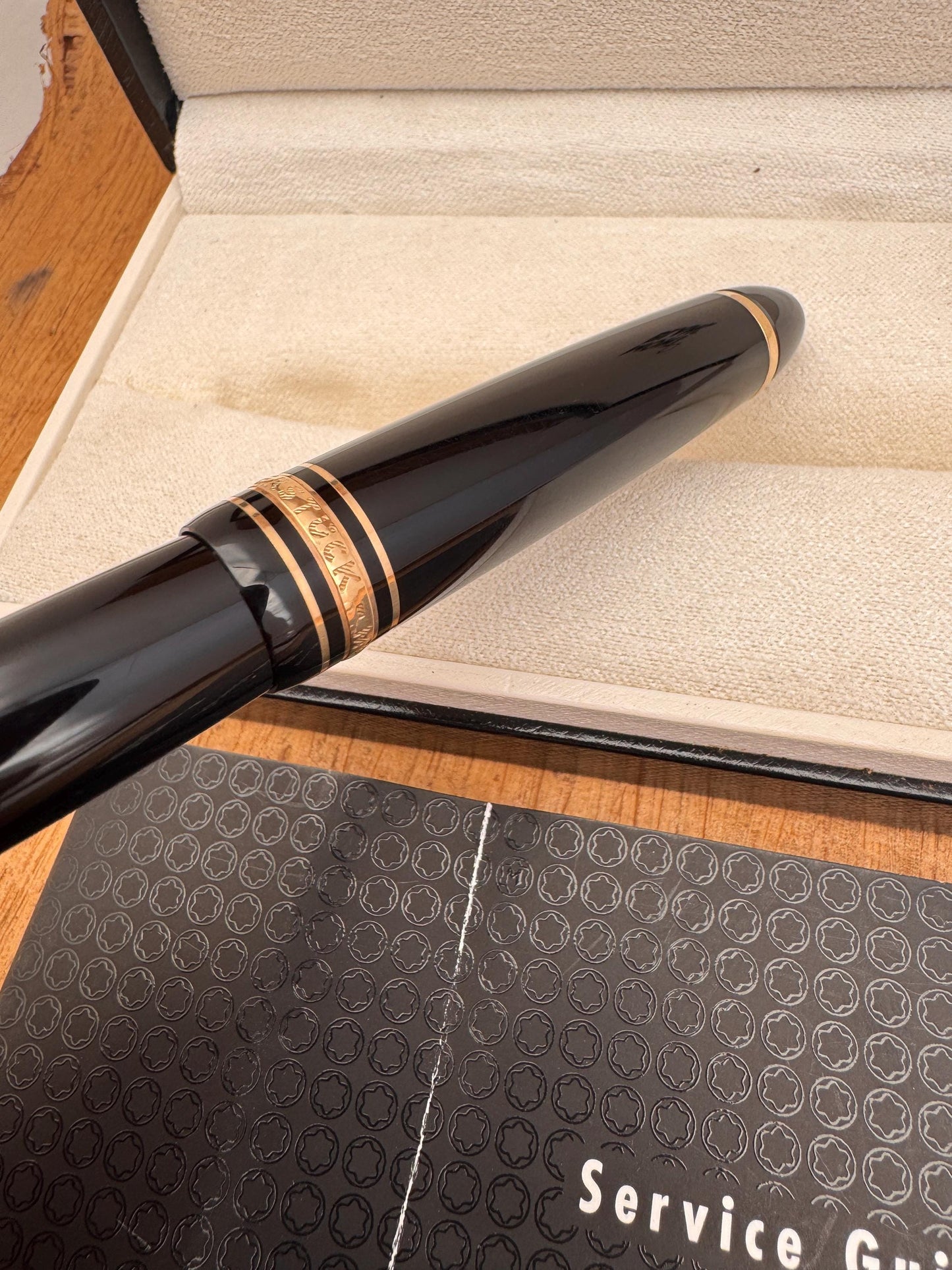 Montblanc Meisterstuck 146 Bicolor 14K Nib Gold Trim Fountain In Original Box