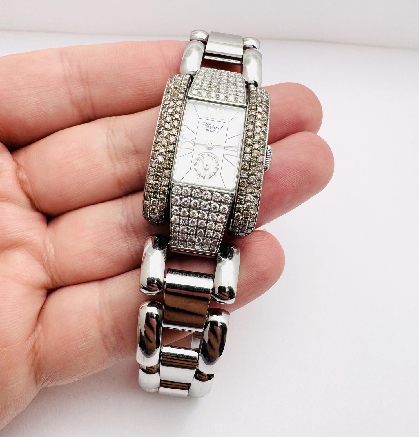 Chopard La Strada ref. 8357 Diamonds Mother Of Pearl Dial In Original Box