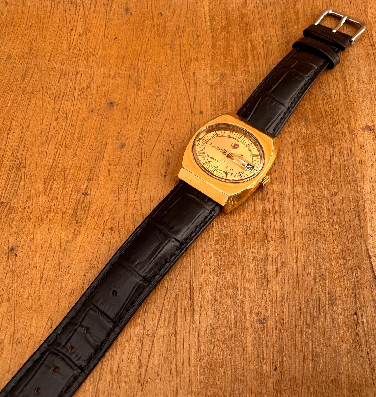 Vintage Rado TRIDENT 300 Gold Plated Automatic Watch 70s