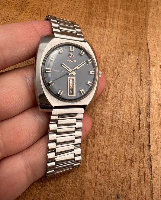 Vintage Original Rado Over-Pole Day/Date Automatic Watc