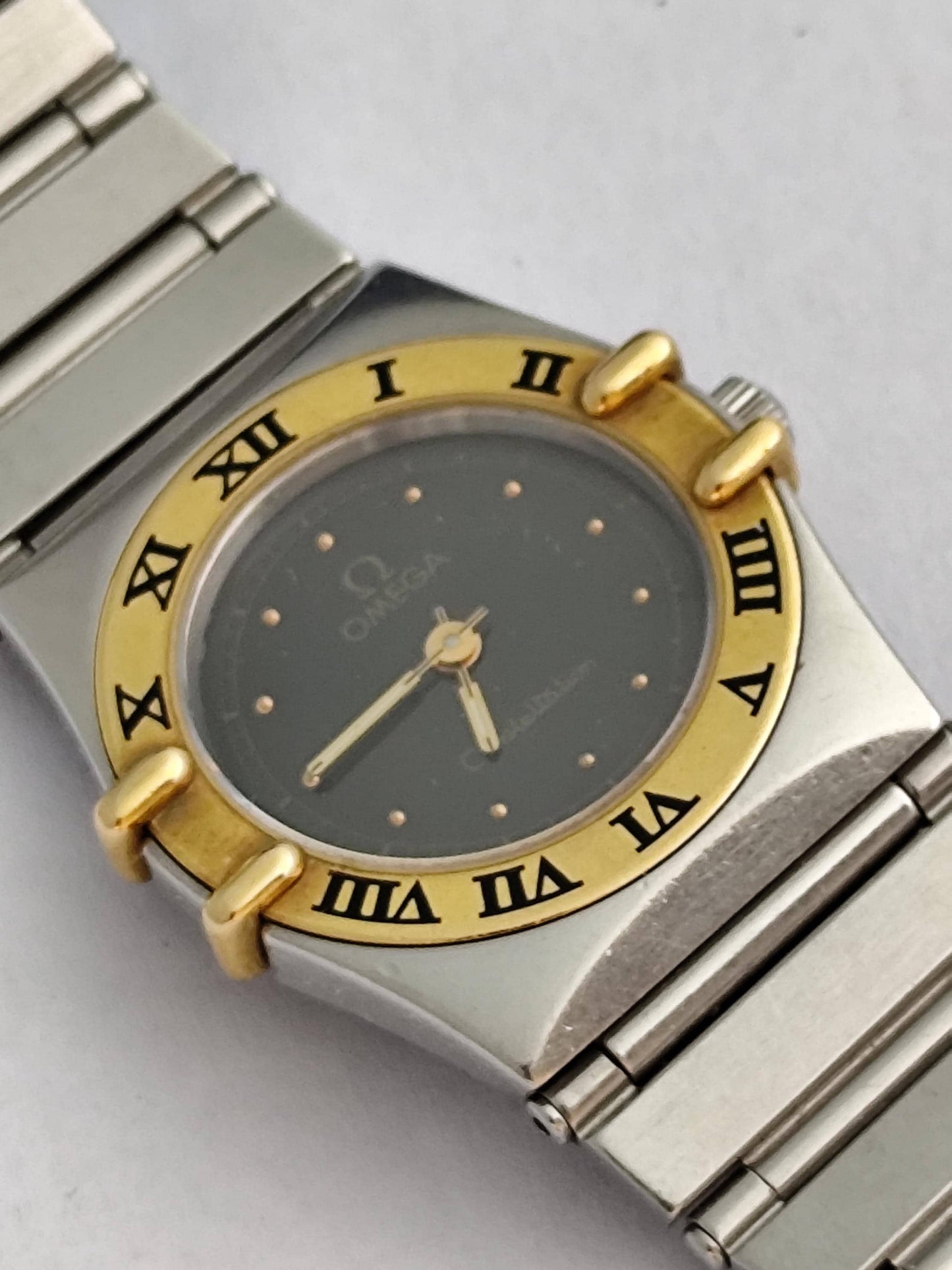 Omega Constellation 795.1080 'Manhattan 18K Gold Steel Ladies Watch