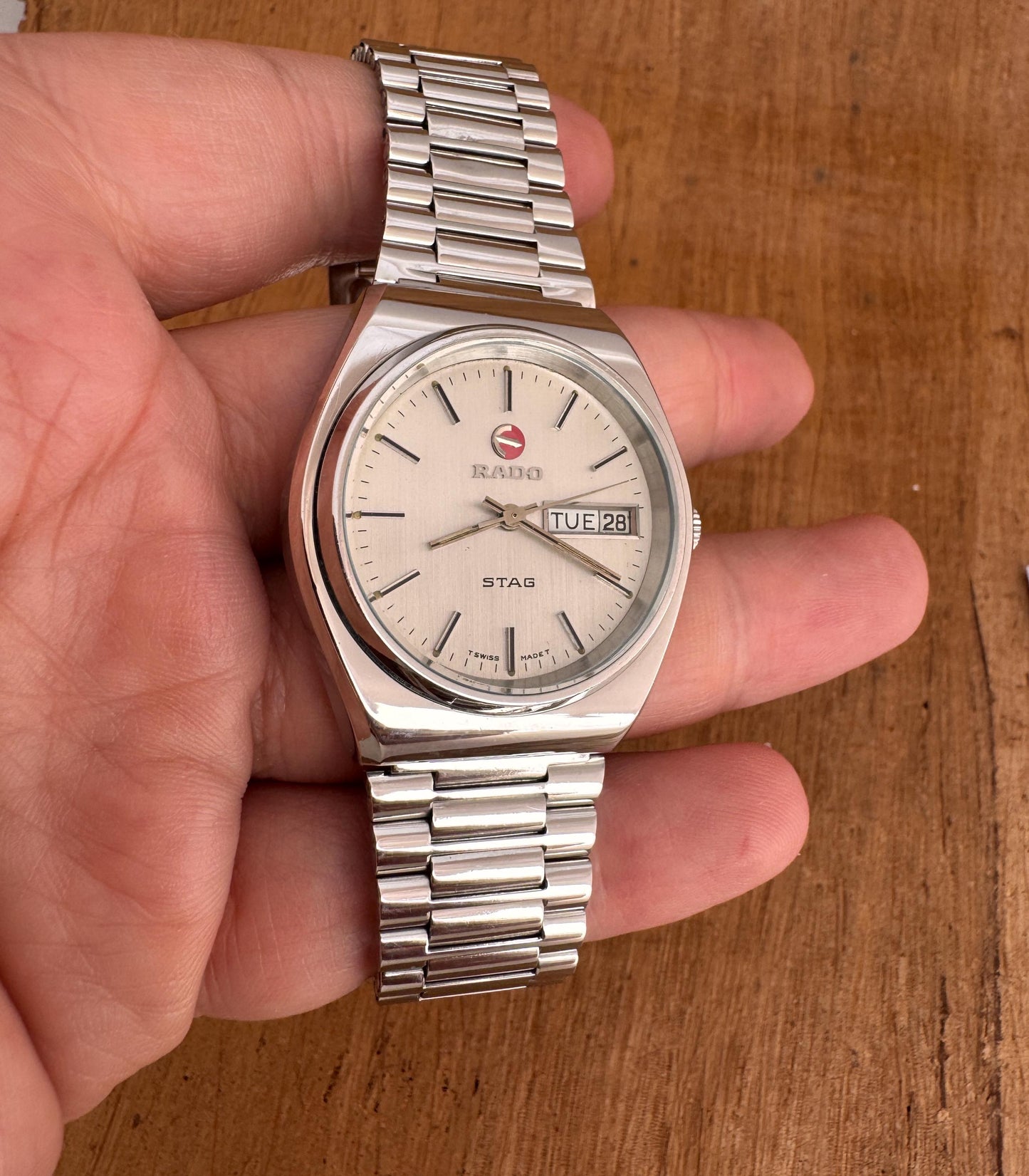 Classic RADO Stag Stainless Steel Automatic Day / Date Watch
