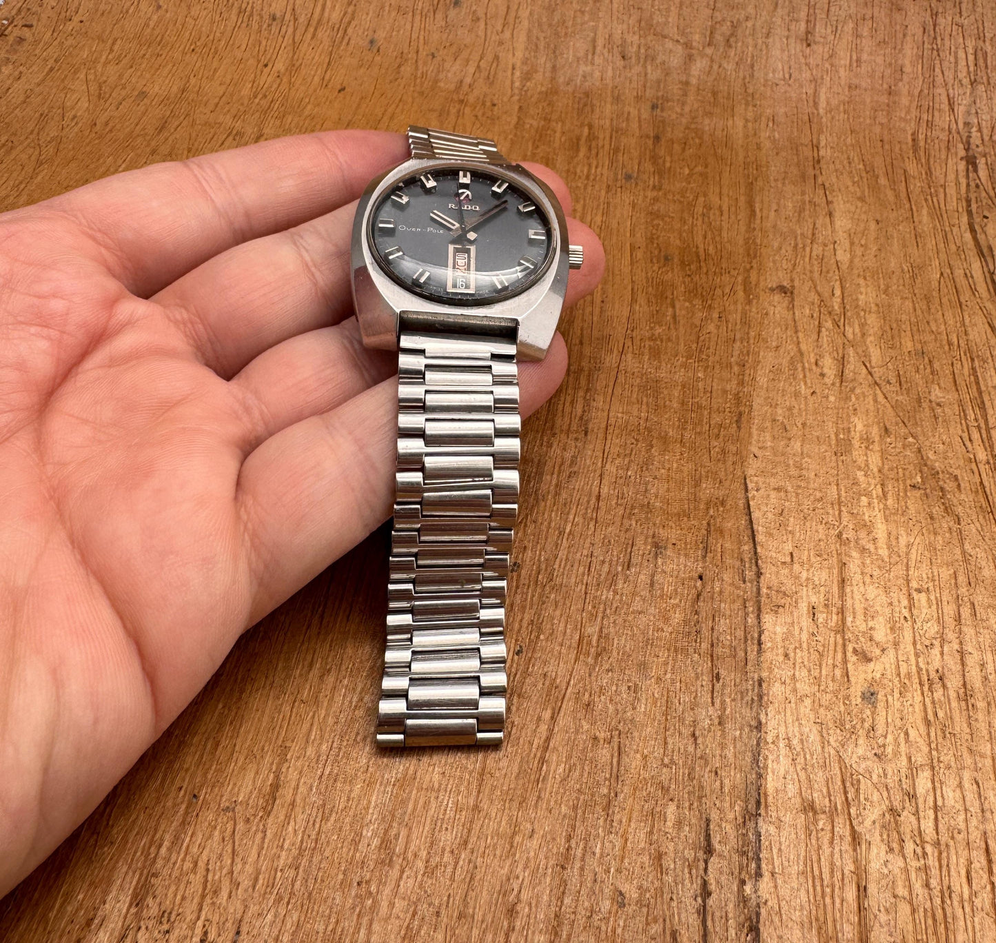 Vintage Original Rado Over-Pole Ref 11878 Day/Date Automatic Watch