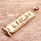 Personalized Gold Plated Silver Cartouche Pendant Your Name Converted into Ancient Egyptian Hieroglyphic language, Gold Cartouche Jewelry.