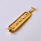 Personalized Gold Plated Silver Cartouche Pendant Your Name Converted into Ancient Egyptian Hieroglyphic language, Gold Cartouche Jewelry.