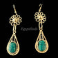 Elegant Egyptian Jewelry Hand Made Flower Necklace and Earrings Set