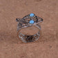 Egyptian Silver Plated Filigree Uraeus Cobra Wadjet Ring