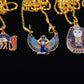 Lot 9 Egyptian Tut Eye Of horus Nefertiti Isis Cleopatra Cobra & Horus Necklaces tutankhamun necklace Cleopatra Necklace Nefertiti Necklace
