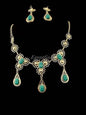 Elegant Egyptian Jewelry Hand Made Flower Necklace and Earrings Set