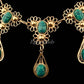 Elegant Egyptian Jewelry Hand Made Flower Necklace and Earrings Set