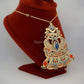 Egyptian Huge Hand Made Detalied Enameled Scarab Necklace